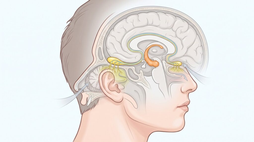 As vias do olfato se conectam a regiões cerebrais envolvidas na memória.