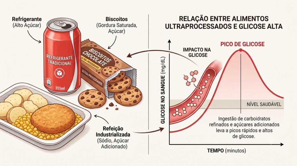O risco metabólico depende do padrão alimentar, não apenas do açúcar visível no rótulo.