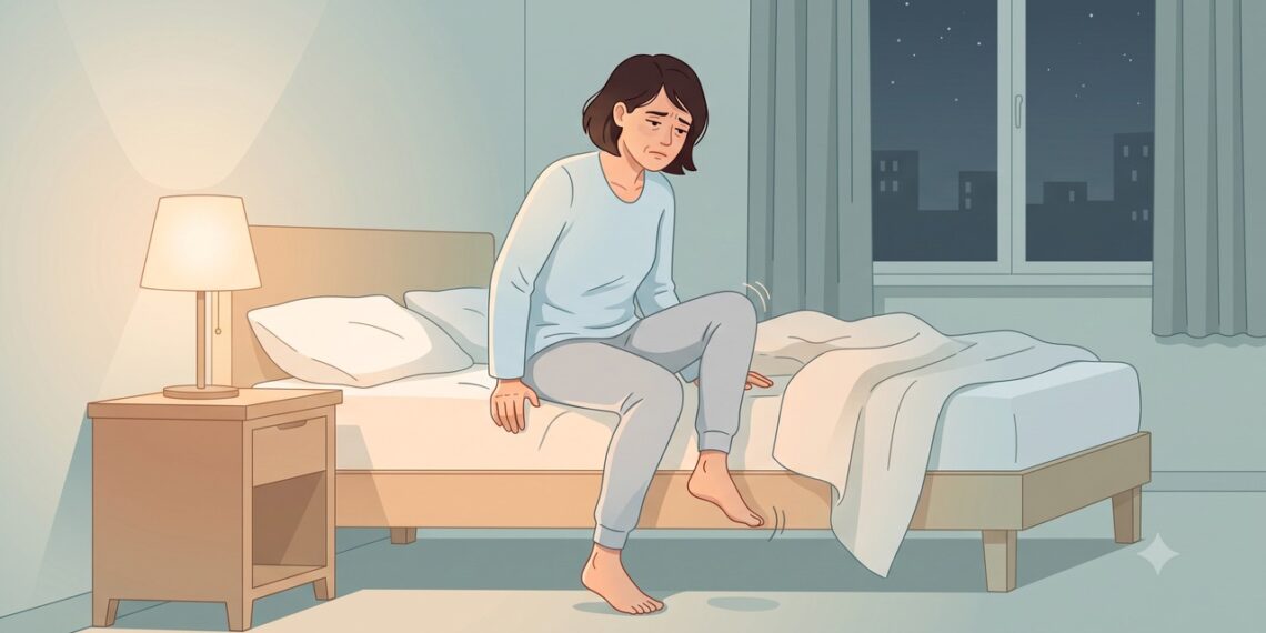 Vontade incontrolável de mexer as pernas à noite pode ter relação com ferro baixo.