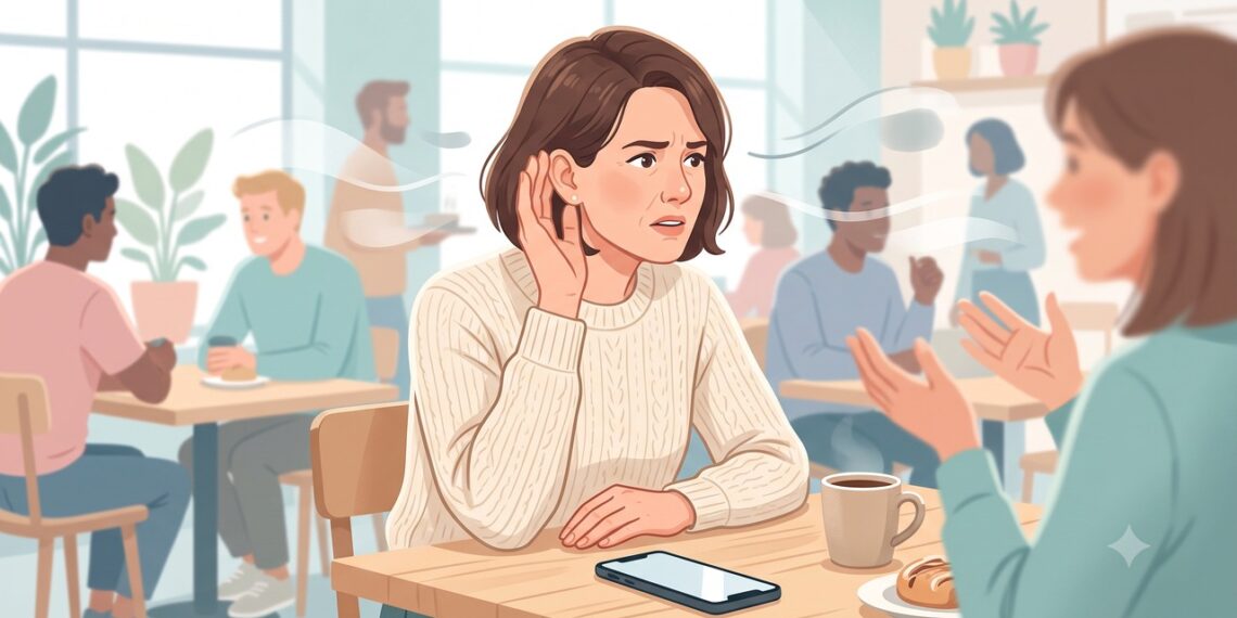 A dificuldade progressiva para entender conversas pode ser um sinal de otosclerose.