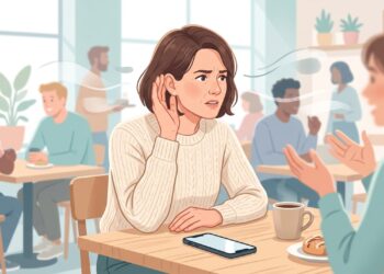 A dificuldade progressiva para entender conversas pode ser um sinal de otosclerose.