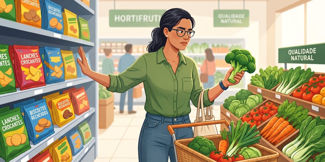 Reduzir ultraprocessados ajuda a construir uma alimentação mais equilibrada.
