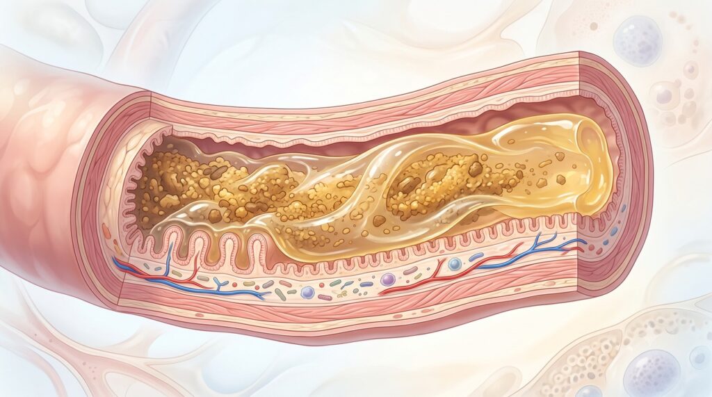 A fibra solúvel da aveia atua no intestino e contribui para a redução do colesterol LDL.