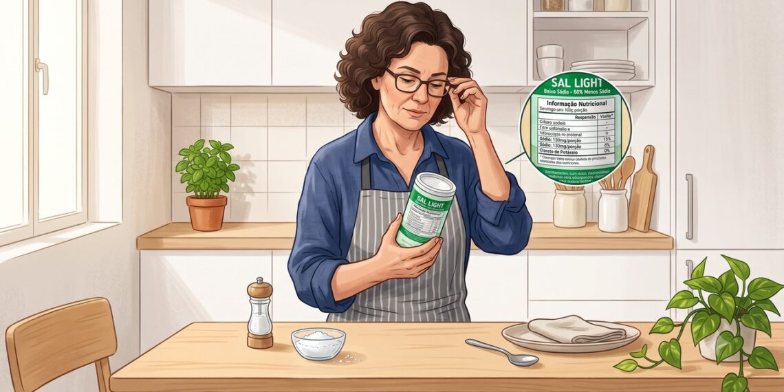 Sal light pode reduzir sódio, mas não é seguro para todo mundo.