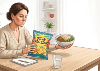 Ultraprocessados em excesso podem pesar no risco cardiovascular ao longo do tempo.
