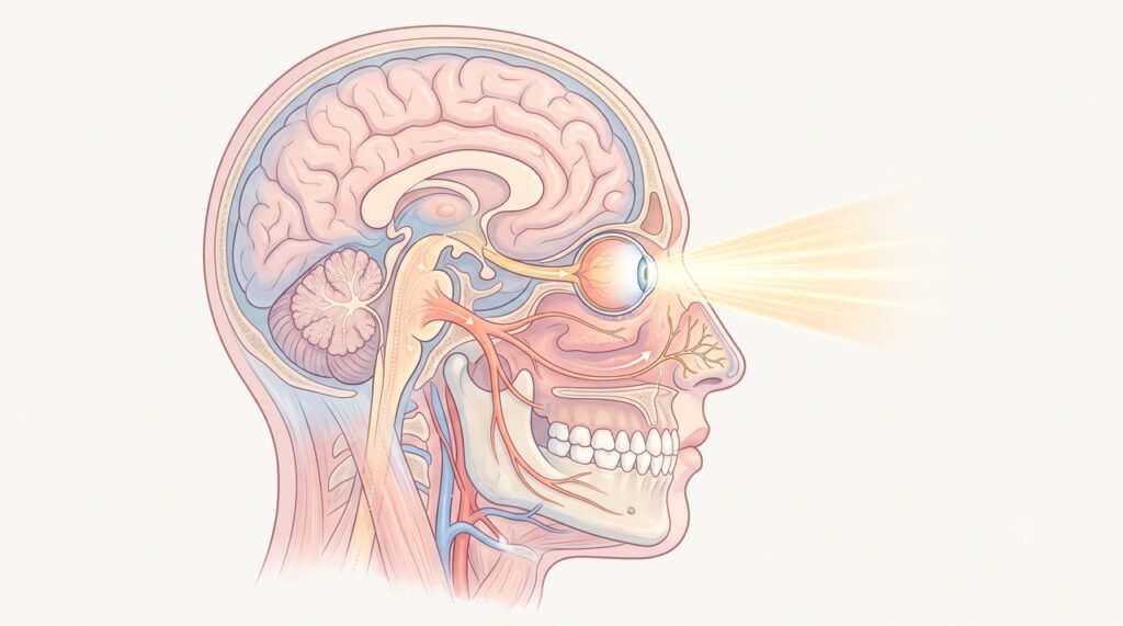 A luz intensa pode ativar vias nervosas próximas às envolvidas no reflexo do espirro.