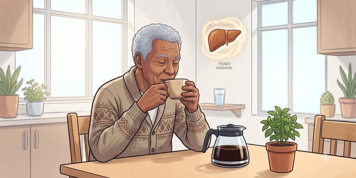 O consumo regular de café foi associado a menor risco de doença hepática gordurosa metabólica.