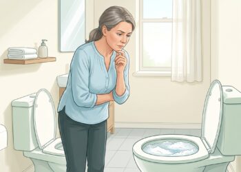 Espuma persistente na urina pode indicar perda de proteína e merece avaliação.