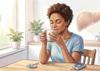 Café sem açúcar pode se relacionar a menor risco metabólico para o fígado.
