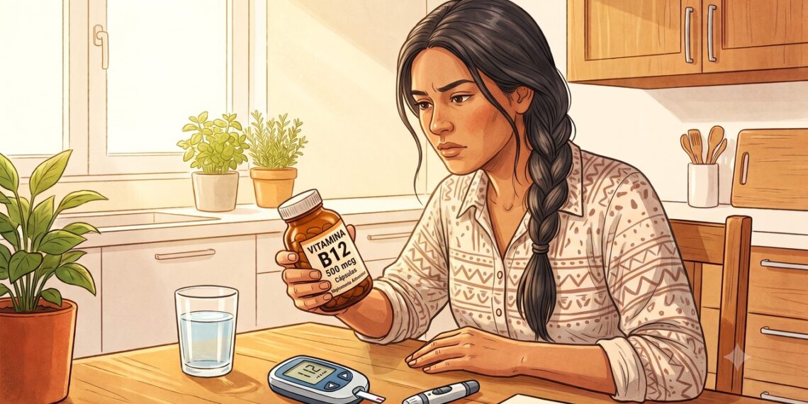 O corpo absorve apenas parte da vitamina B12 indicada no rótulo.
