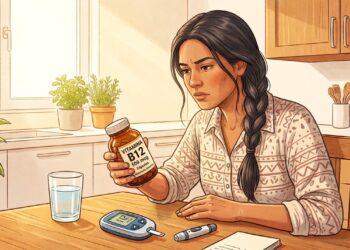 O corpo absorve apenas parte da vitamina B12 indicada no rótulo.