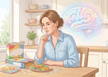 Cientistas investigam a possível relação entre microplásticos de ultraprocessados e a saúde cerebral.