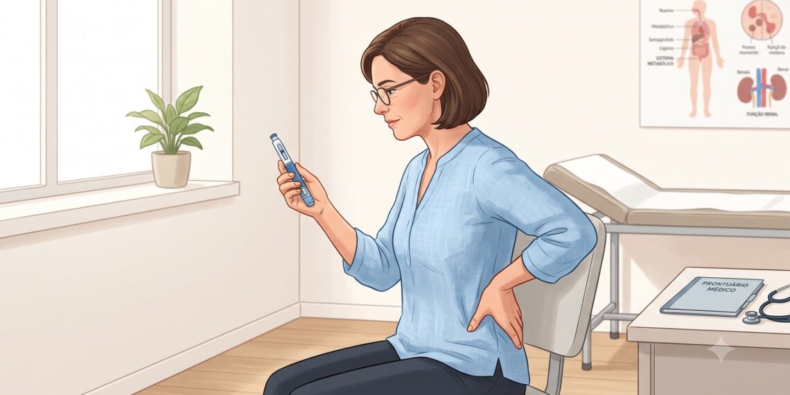 A semaglutida mostrou benefícios renais em pessoas com diabetes tipo 2 e doença renal crônica.