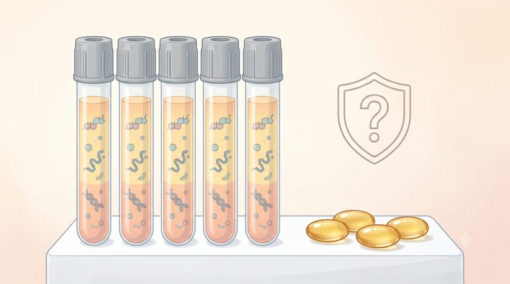 A dosagem de vitamina D não é indicada rotineiramente para pessoas saudáveis sem motivo clínico.