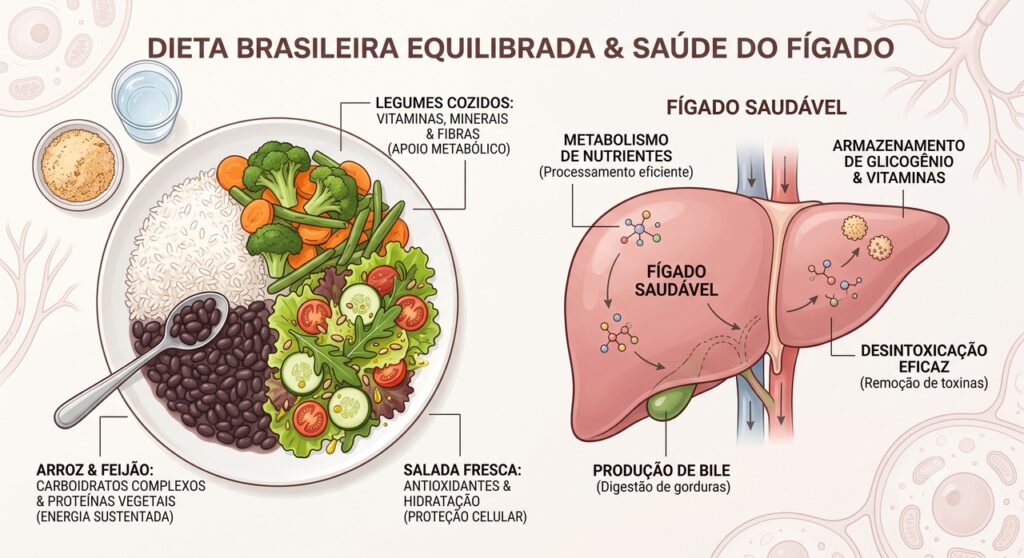 O padrão tradicional brasileiro pode contribuir para uma alimentação mais protetora.