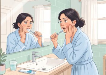 Choques intensos no rosto ao escovar os dentes podem indicar neuralgia do trigêmeo.