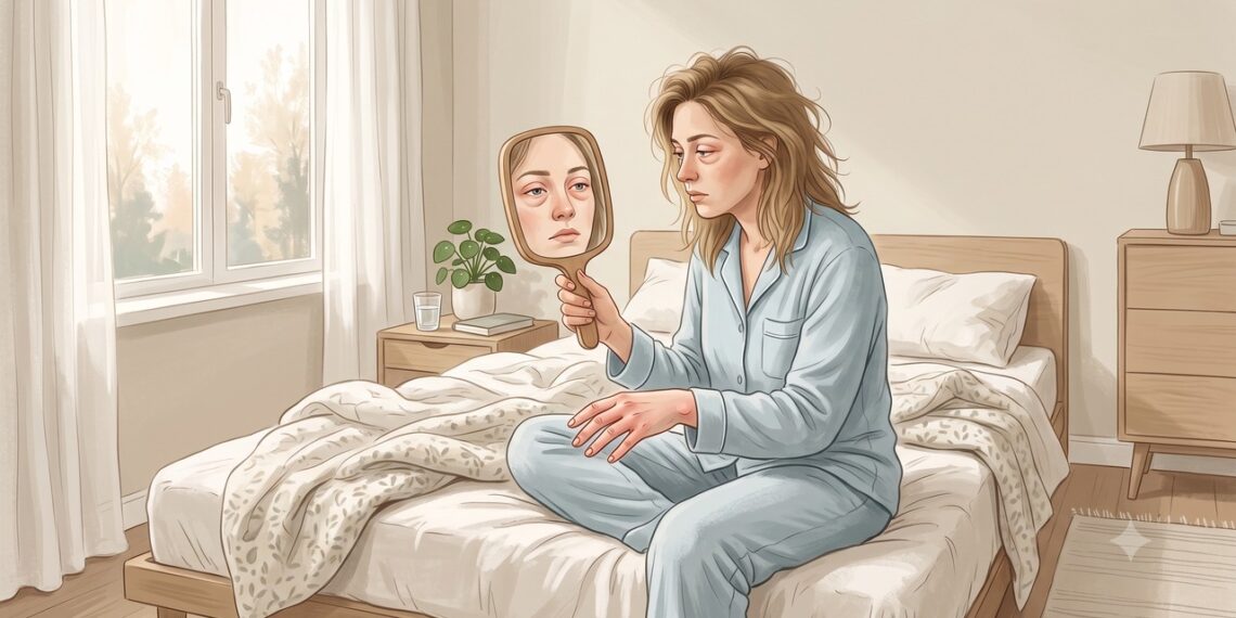Olhos inchados ao acordar, junto com edema nas mãos e nos pés, podem exigir investigação dos rins.