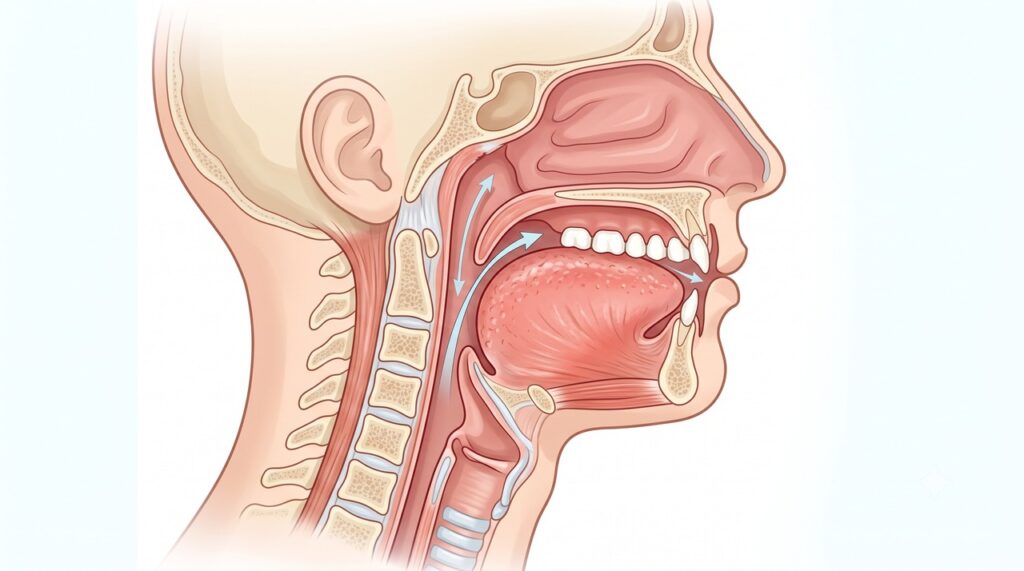 O angioedema na língua ou garganta pode estreitar as vias respiratórias e exige atendimento imediato.