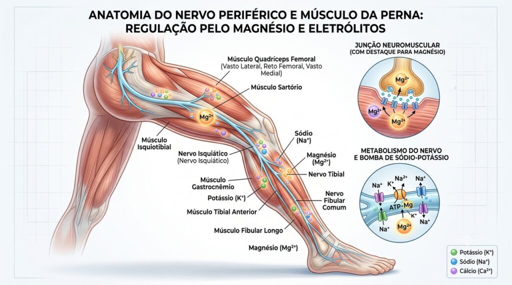 Cãibras e formigamento podem envolver músculos, nervos e desequilíbrios minerais.