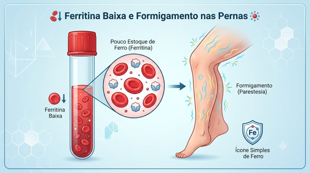 O ensaio testou ferro intravenoso em pessoas com pernas inquietas e deficiência de ferro sem anemia.