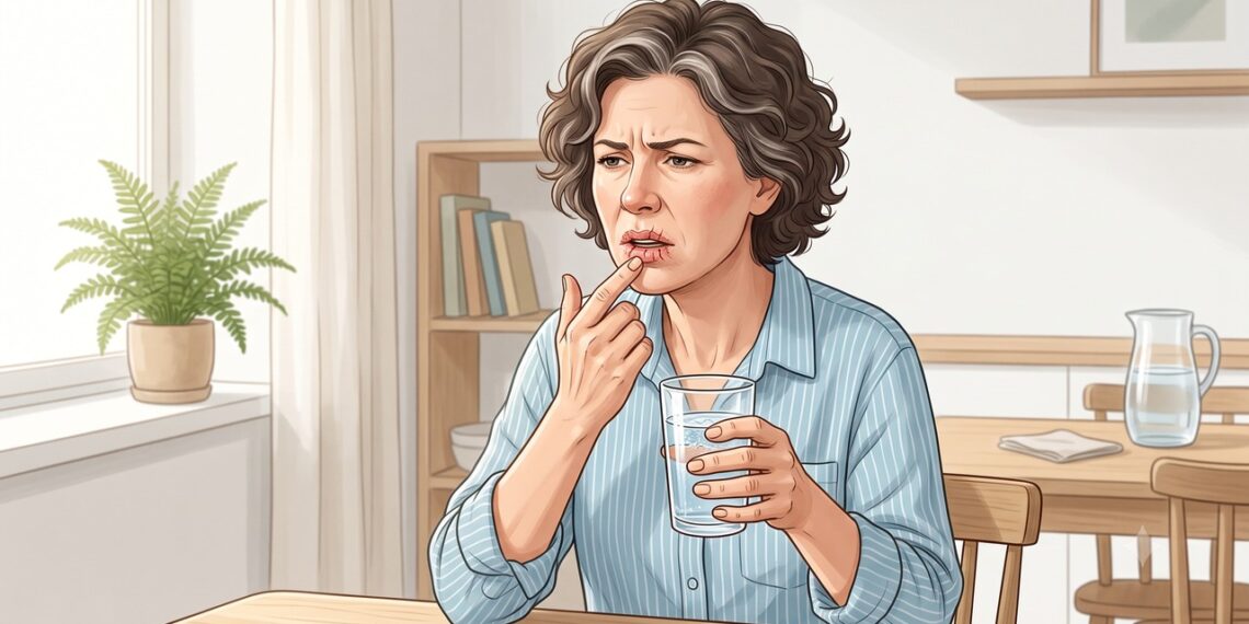 Boca seca frequente pode indicar alterações na saliva, remédios ou diabetes.