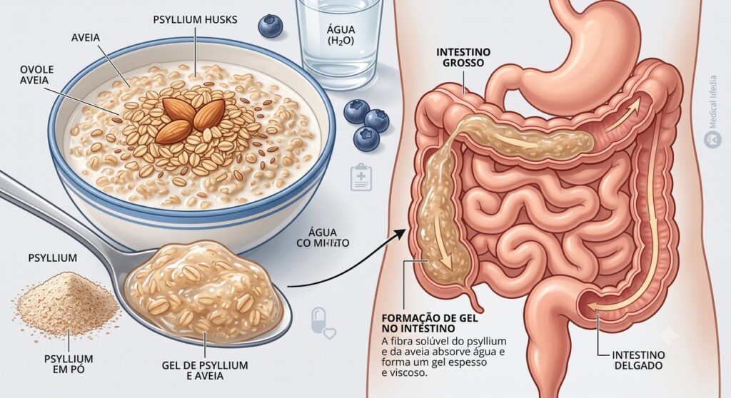Fibras solúveis podem formar gel no intestino e ajudar a reduzir o LDL.
