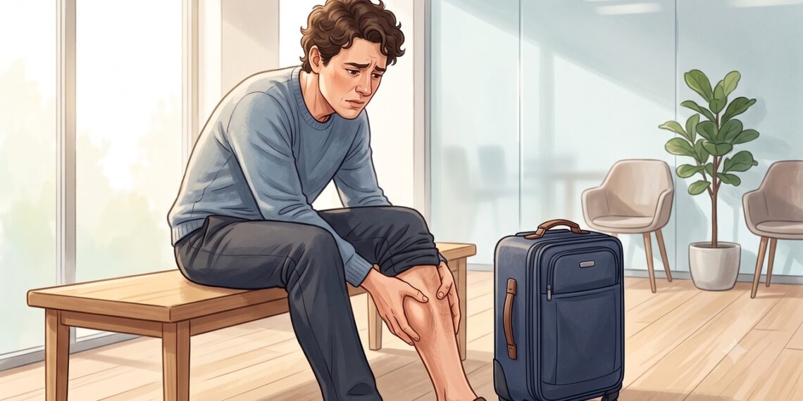 Dor na panturrilha após viagem pode exigir atenção quando vem com inchaço ou calor local.
