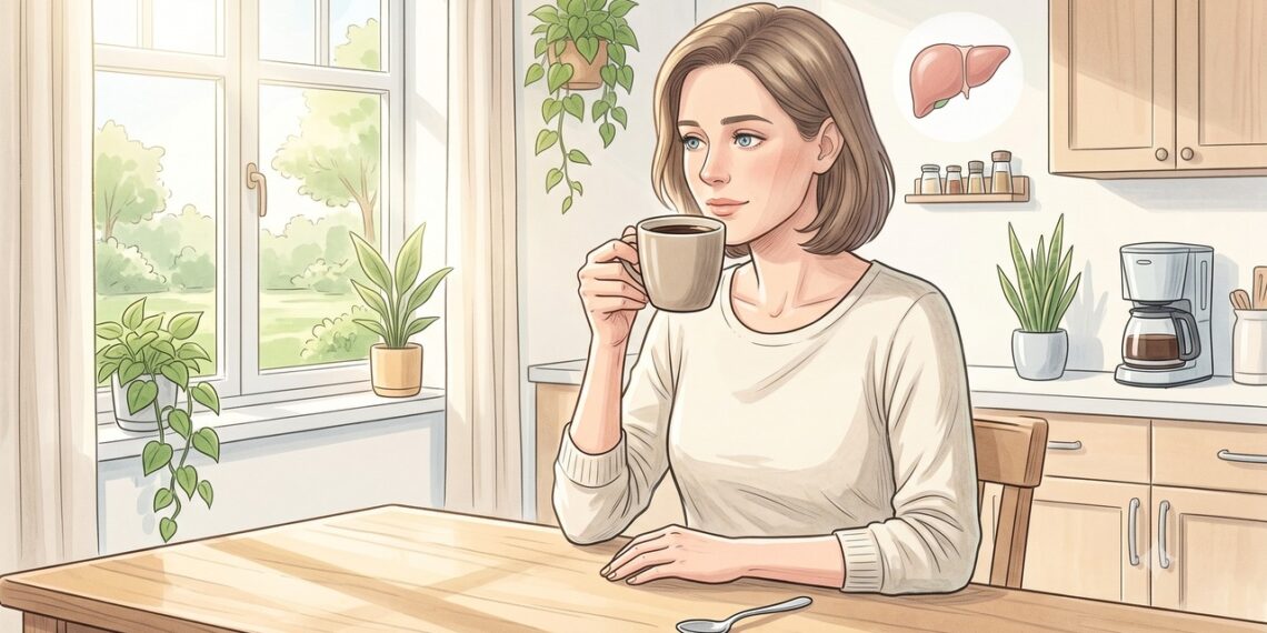 O consumo moderado de café sem açúcar pode fazer parte de uma rotina saudável para o fígado.