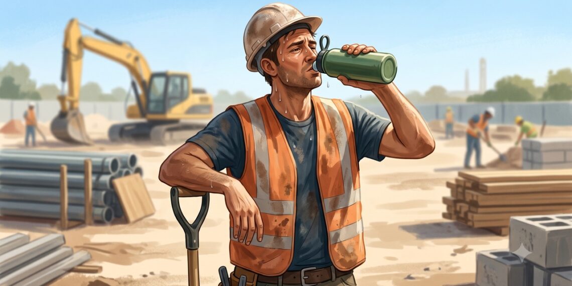 Calor intenso, esforço físico e pouca hidratação podem sobrecarregar os rins durante o trabalho.