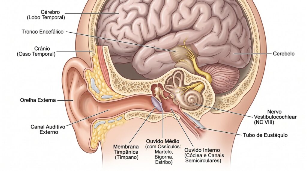 A perda auditiva pode aumentar o esforço cerebral e se associar a um declínio cognitivo mais rápido.