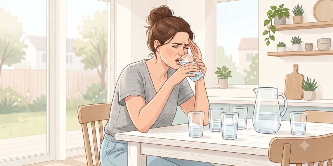 Beber água em excesso pode diluir o sódio do sangue e causar hiponatremia.