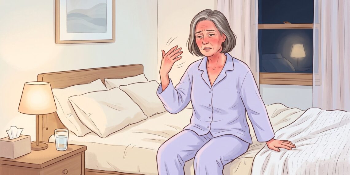 A terapia hormonal pode aliviar ondas de calor e suores noturnos que prejudicam o sono.