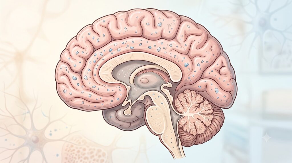 O estudo identificou principalmente partículas de polietileno em escala micro e nanométrica no tecido cerebral.