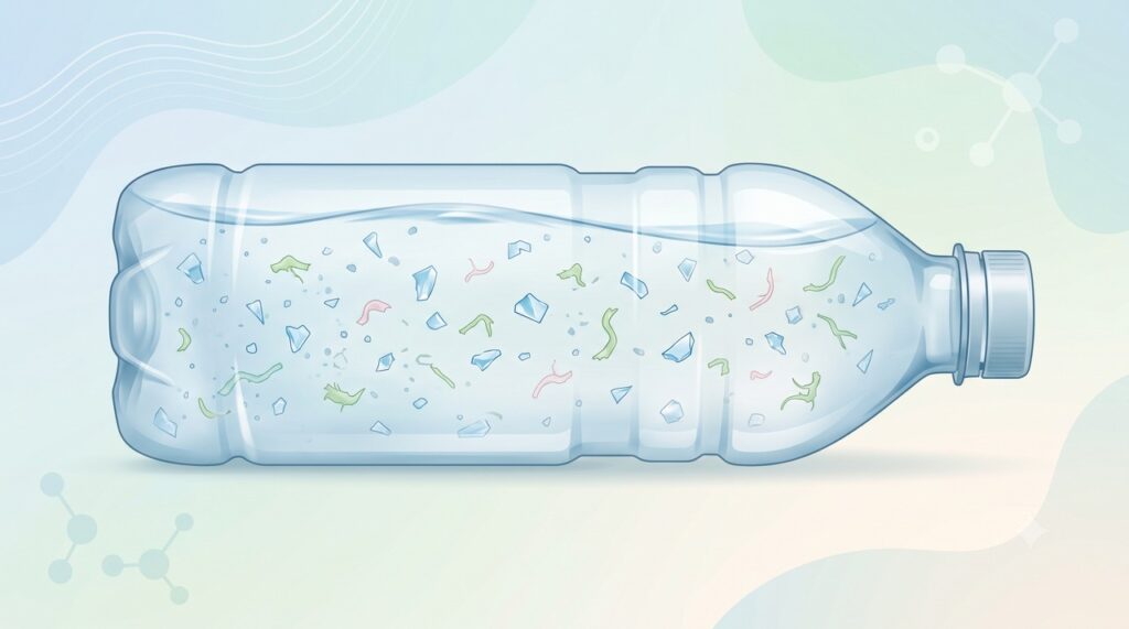 A maioria das partículas detectadas na água engarrafada era formada por nanoplásticos invisíveis.