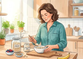 Aveia e psyllium podem ajudar no controle do colesterol dentro de uma rotina equilibrada.