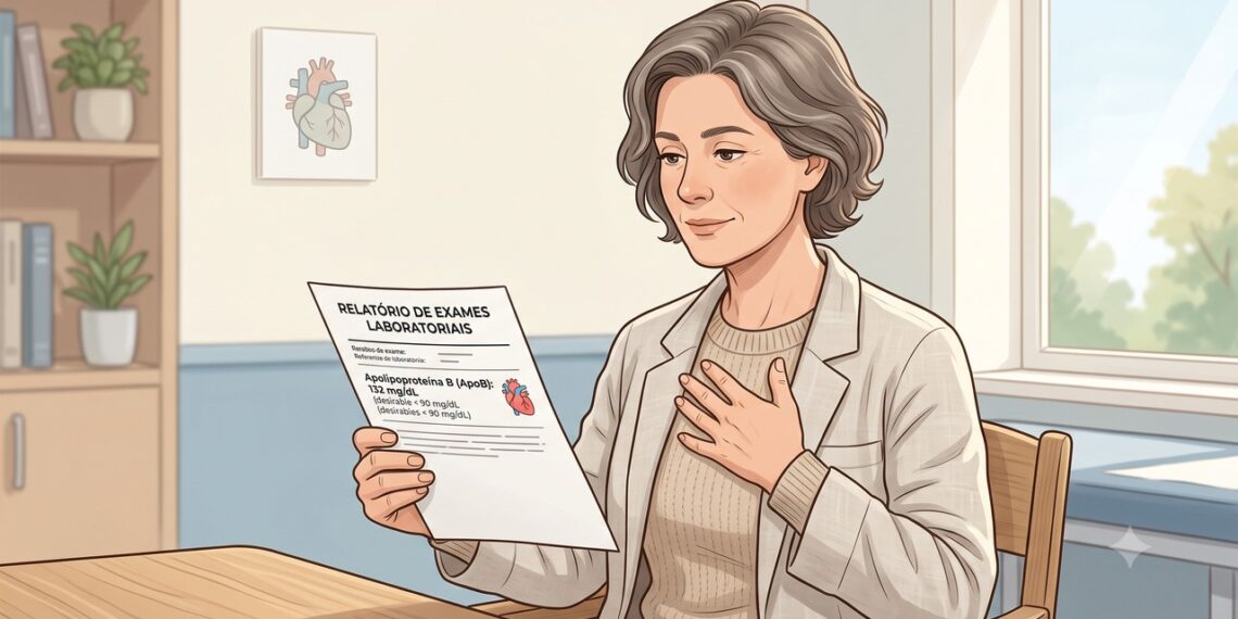 A ApoB pode revelar risco cardiovascular mesmo quando o colesterol LDL parece normal.