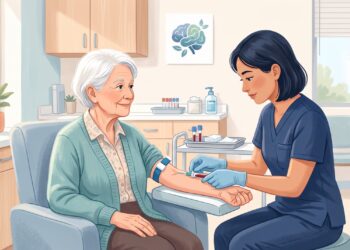 O exame de sangue auxilia a investigação do Alzheimer em pessoas com sinais de declínio cognitivo.