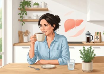 Café sem açúcar pode fazer parte de uma rotina mais favorável à saúde do fígado.