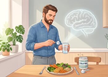 A creatina pode apoiar a energia cerebral de quem consome pouca ou nenhuma carne.