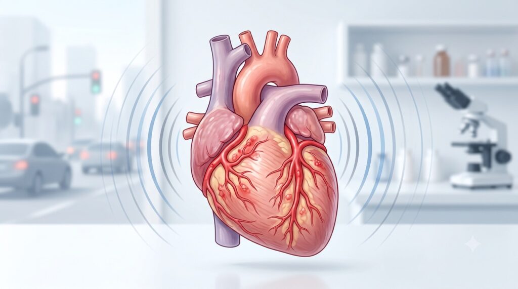 A exposição crônica ao ruído foi associada a inflamação vascular e maior risco cardiovascular.