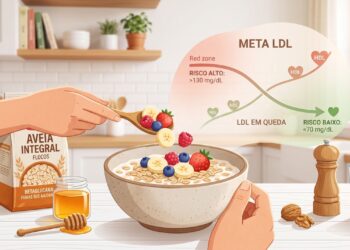 A fibra solúvel pode ajudar a reduzir modestamente o colesterol LDL.