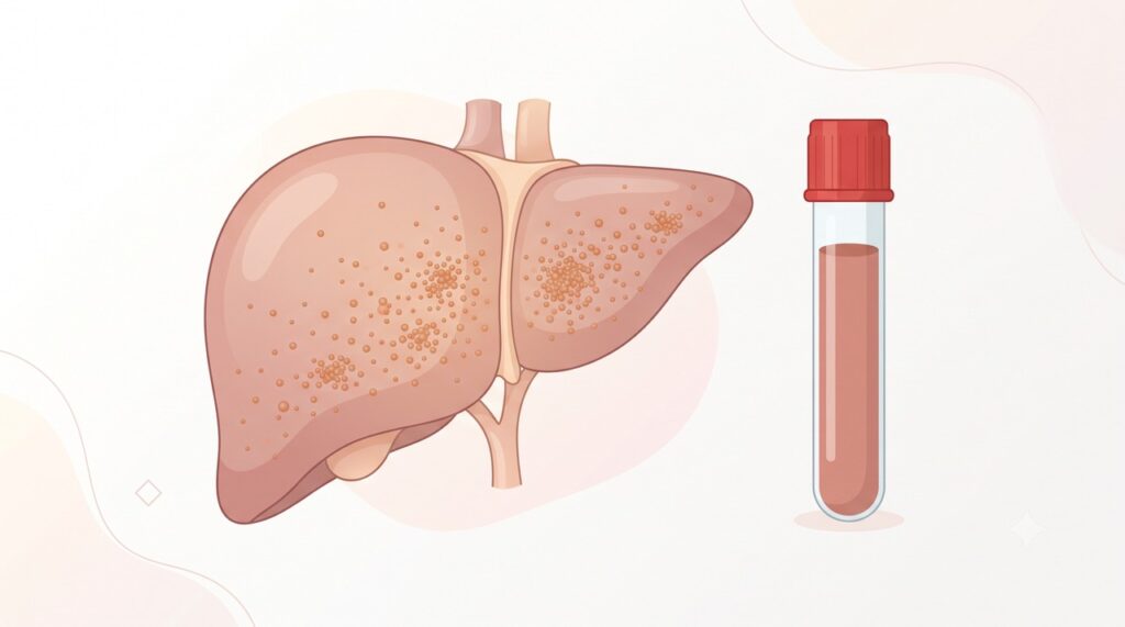 O excesso de ferro pode se acumular no fígado e em outros tecidos do corpo.