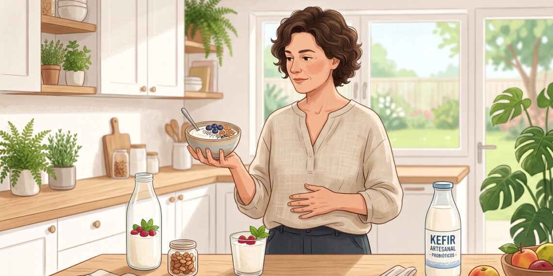 Iogurte e kefir podem ter efeitos diferentes na saúde gastrointestinal.