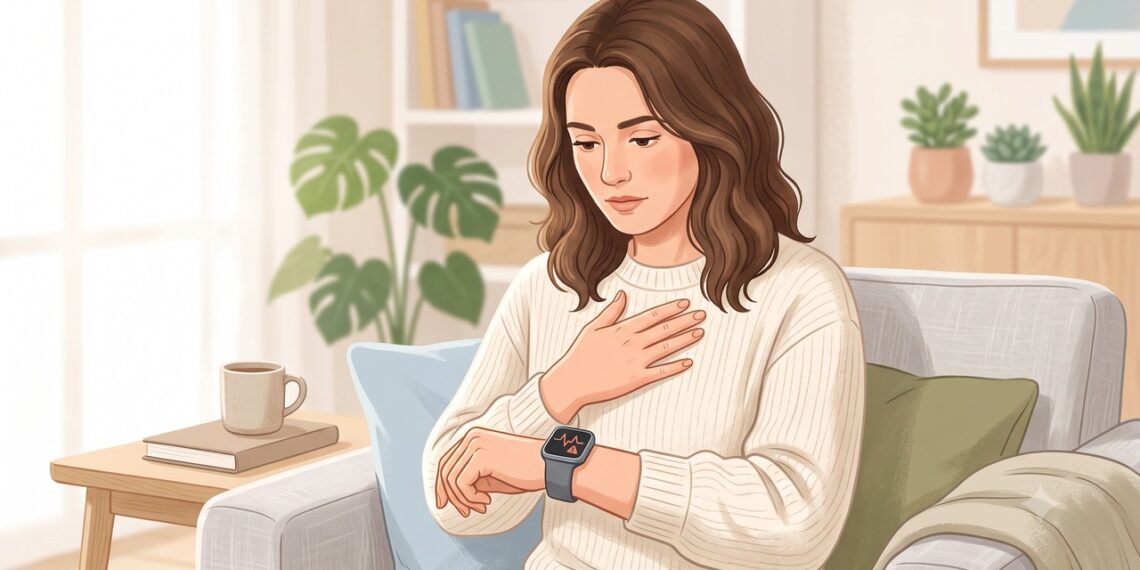 O smartwatch pode alertar para um ritmo compatível com fibrilação atrial, mas não confirma o diagnóstico.
