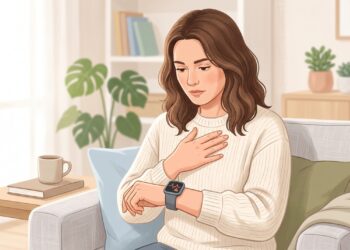 O smartwatch pode alertar para um ritmo compatível com fibrilação atrial, mas não confirma o diagnóstico.