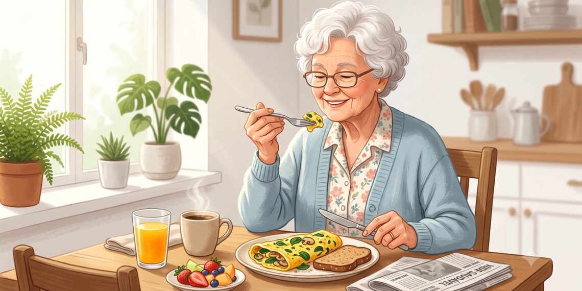 Incluir proteína no café da manhã pode ajudar a preservar a massa muscular após os 60.