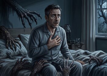 Pesadelos frequentes podem interromper o sono e provocar reações intensas de estresse.
