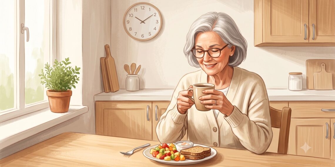 O horário do café da manhã pode funcionar como um marcador da saúde em adultos mais velhos.