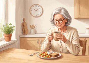 O horário do café da manhã pode funcionar como um marcador da saúde em adultos mais velhos.