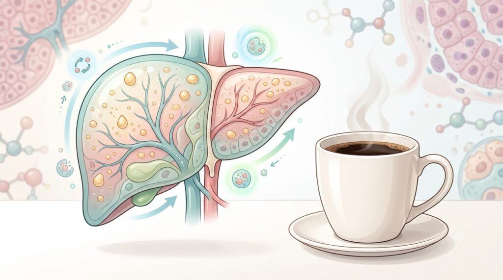 Estudos investigam a relação entre café, MASLD e marcadores de saúde hepática.